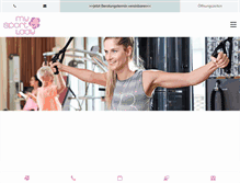 Tablet Screenshot of my-sportlady.de